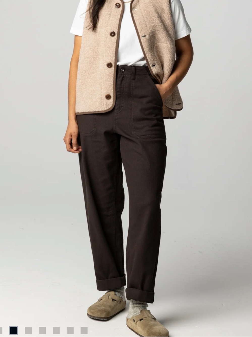 Finisterre Yarrel brown canvas pants